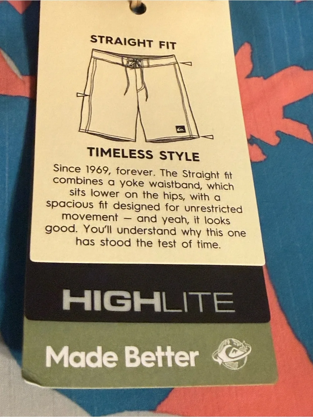 NWT Quicksilver Mens Highline Straight 19